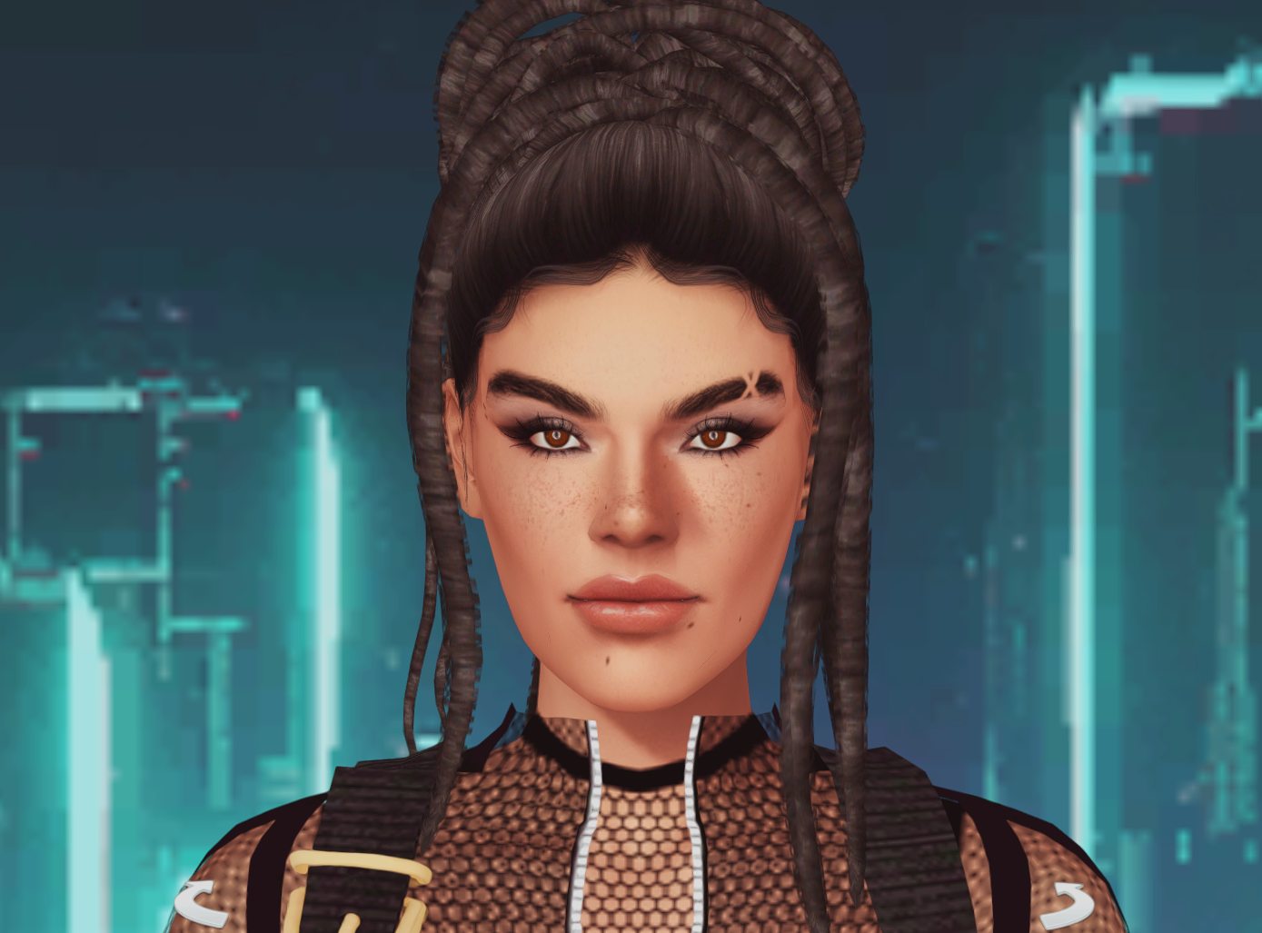 Panam Palmer Sim from Cyberpunk 2077 (inspired by)