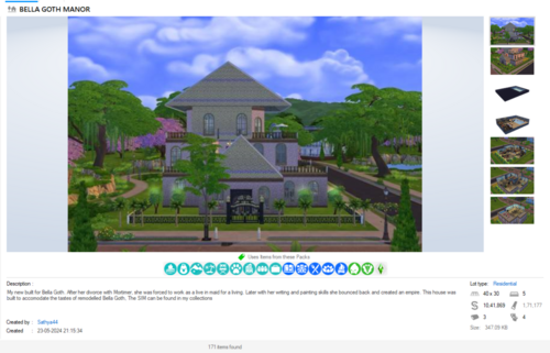 More information about "Bella Goth Manor"