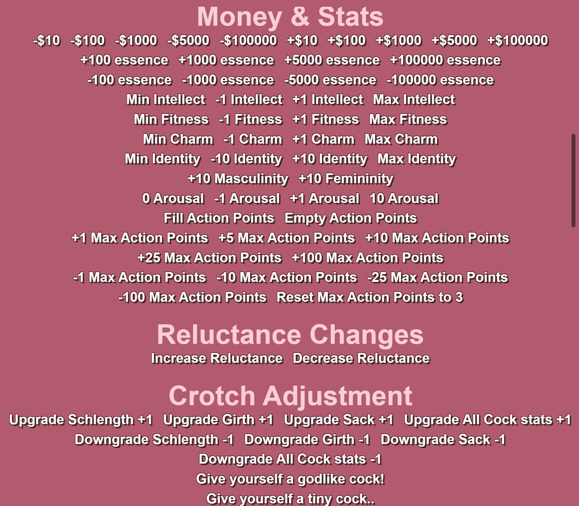 [XCL] [0.23] TFX Updated Cheats
