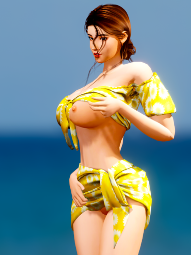 More information about "Off-shoulder Crop Top & Wrap Skirt"