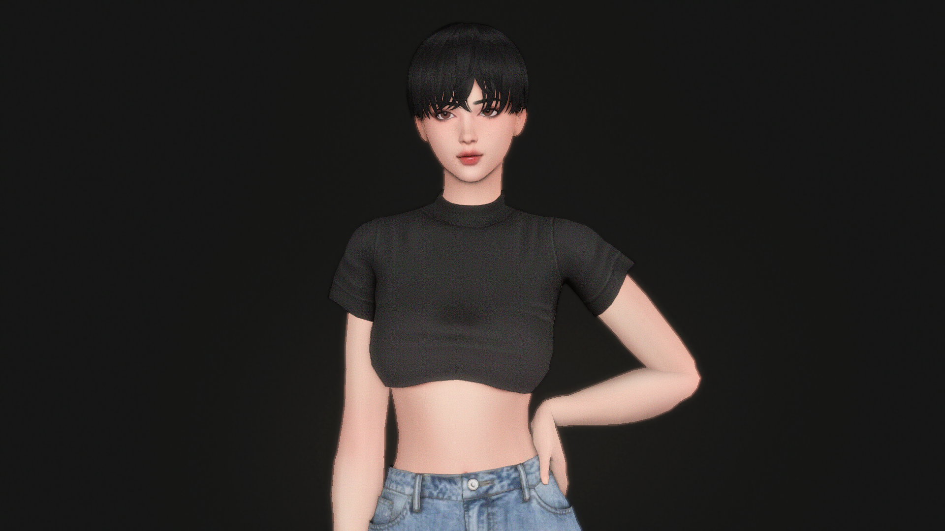 short hair girl