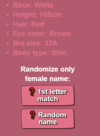 random female names