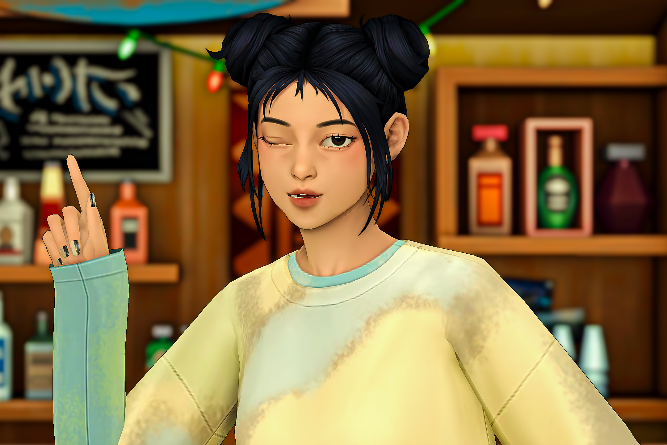 Chinese Waitress Girl