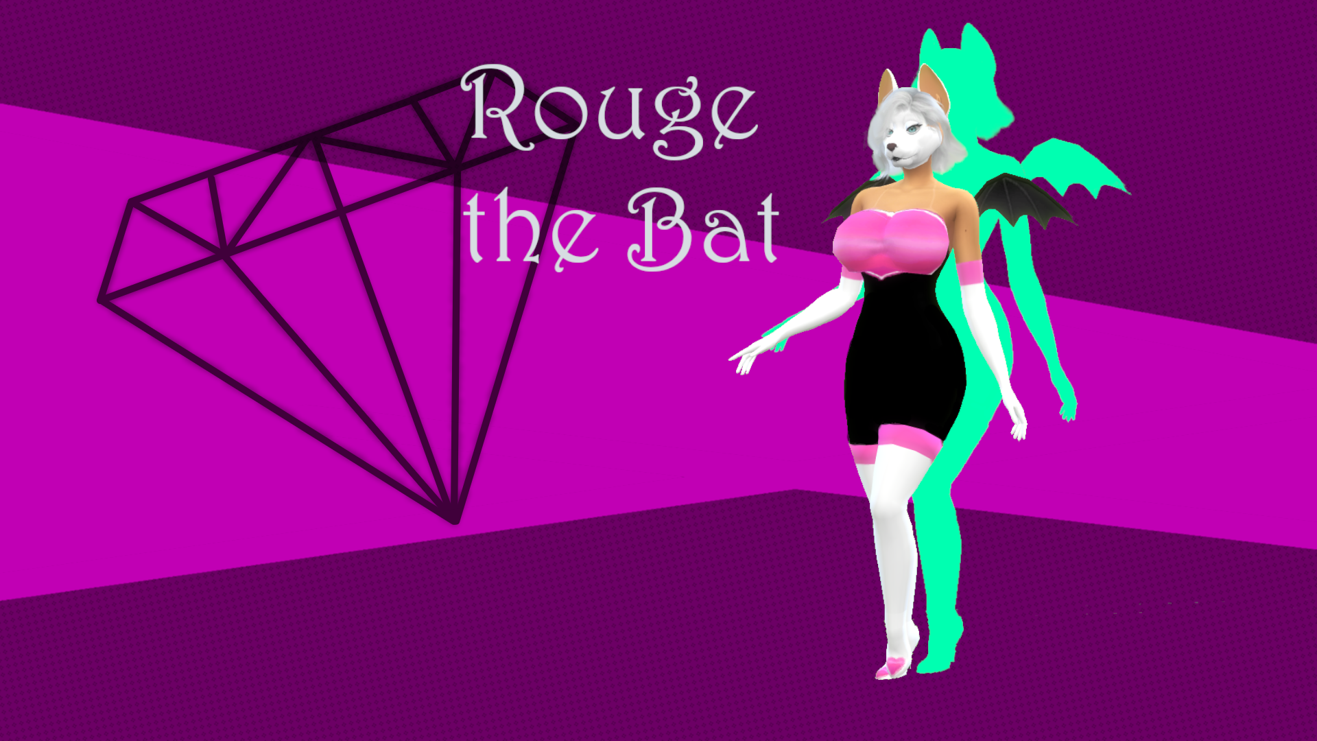 Amy Rose and Rouge the Bat - Sims
