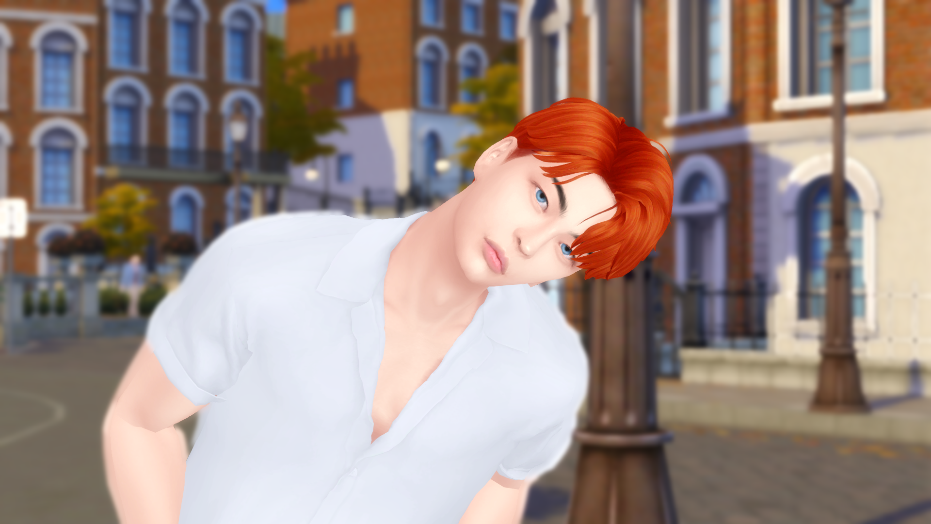 Asian Male with orange hair
