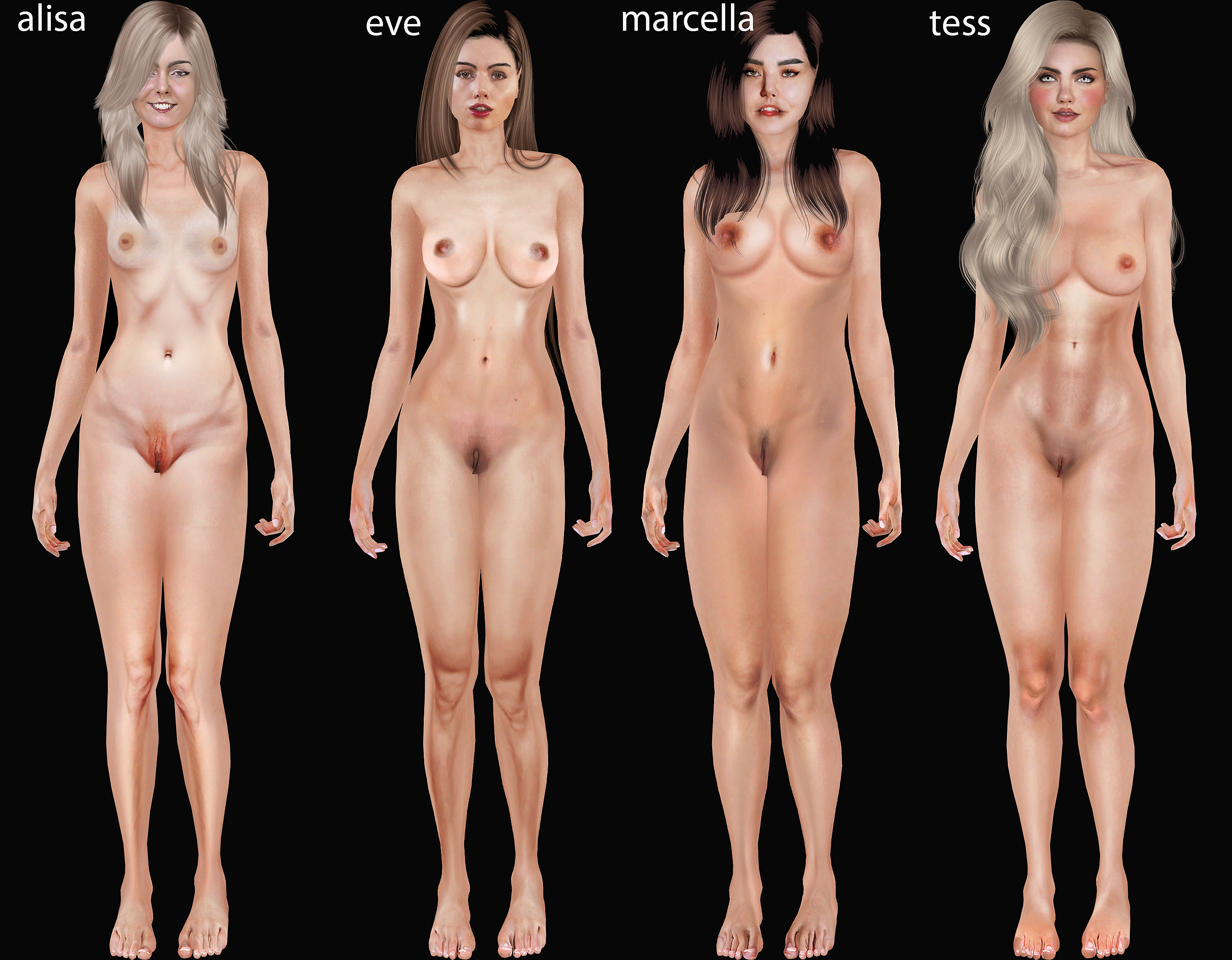 alisa    eve    marcella    tess