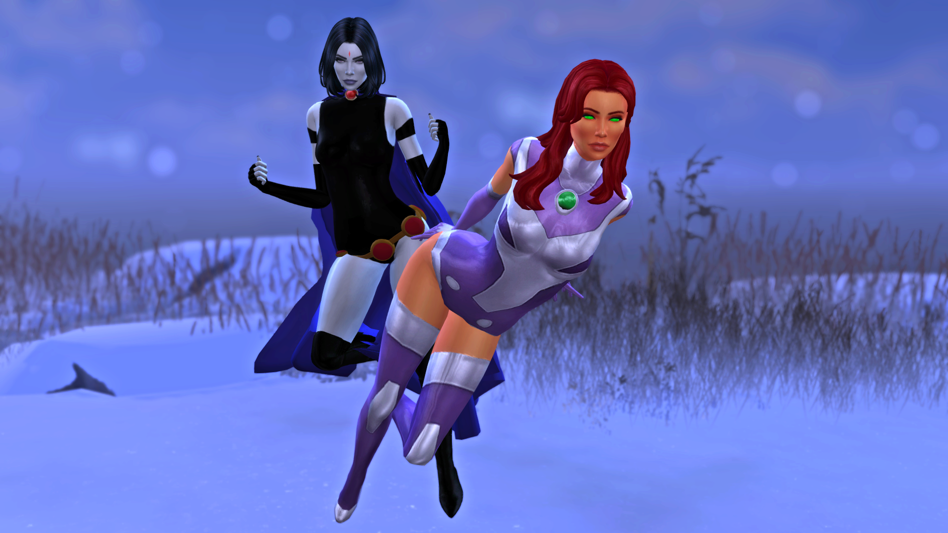 Starfire and Raven