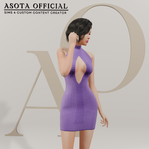 More information about "[ASOTA OFFICIAL] Abigail Knitwear Short Dress"