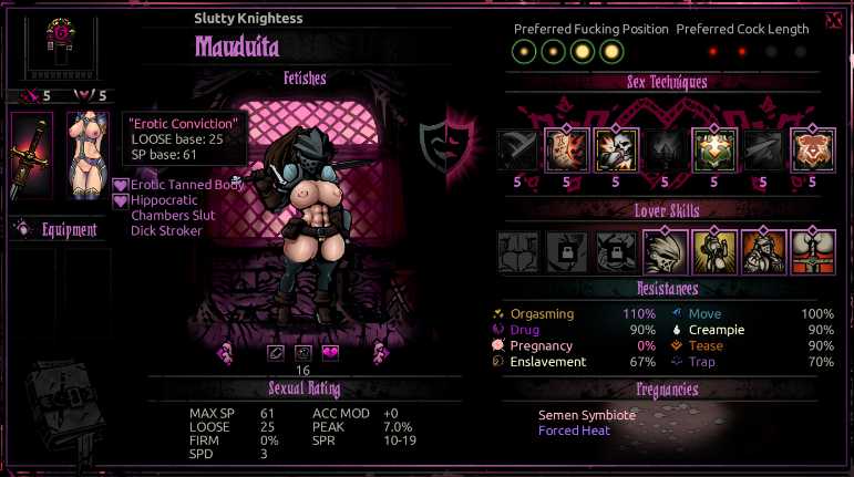 Lustiest Lair New Class UI