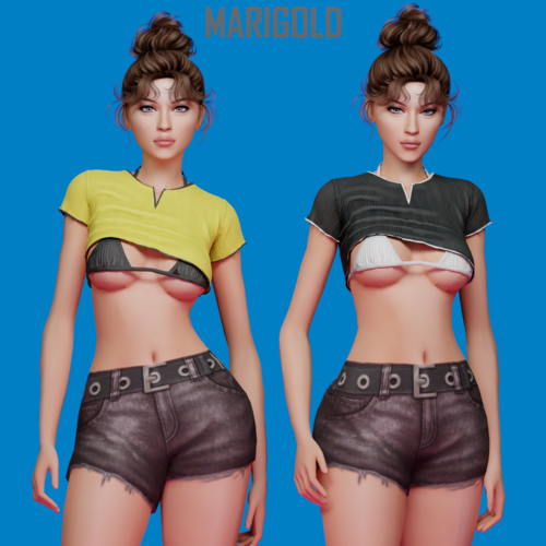 More information about "Marigold TS4 - Luna T-shirt with bra"