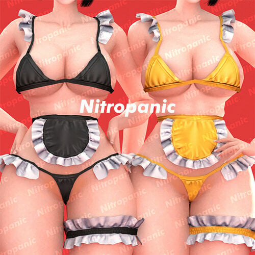 More information about "Nitropanic The Sims 4 CC X Maid Set Fullbody Clothing"