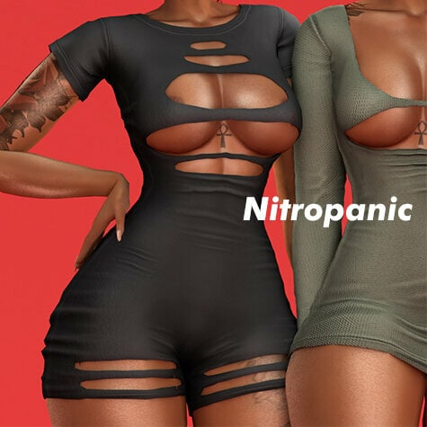 More information about "Nitropanic The Sims 4 CC Cutout Romper"