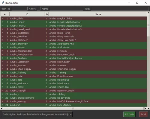 More information about "SLAL Anims Filtering Script"