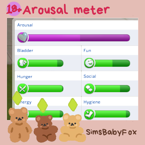 More information about "TRANSLATE!🔥❤‍ШКАЛА ВОЗБУЖДЕНИЯ| Arousal meter от SimsBabyFox |18+| RU"