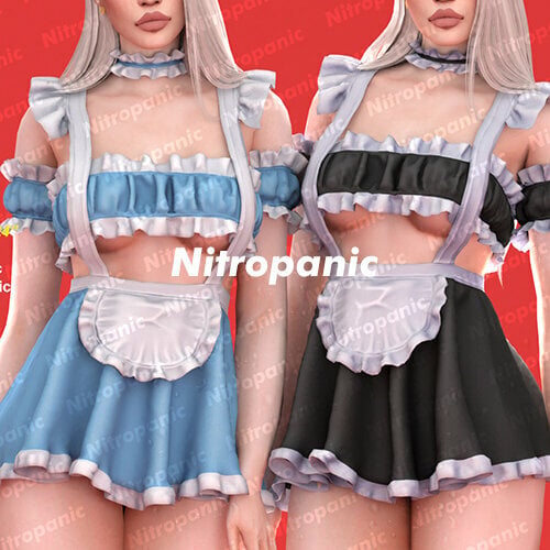More information about "Nitropanic The Sims 4 CC Apron Maid v2"
