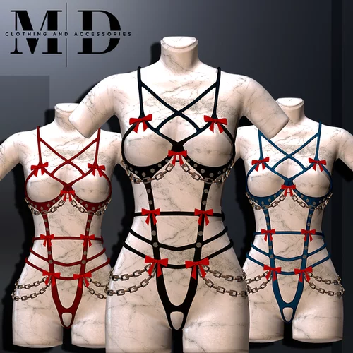 More information about "​ 🍒 na001 harness with bows for women🍒"