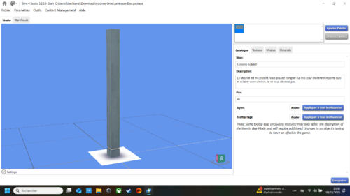 More information about "Lots de colonnes lumineuses de couleurs"