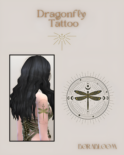 More information about "「 ✦ BORABLOOM ✦ 」 Dragonfly Tattoo"