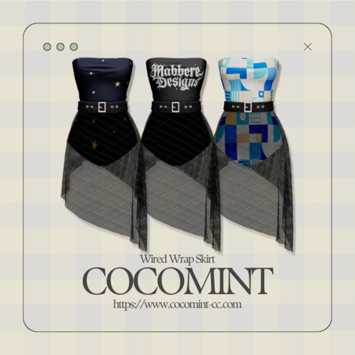 More information about "[cocomint] Wired Wrap Skirt_Undressable"