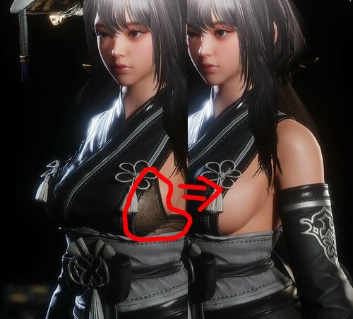 More information about "I made a simple modification to the lower chest and then carved it smooth."