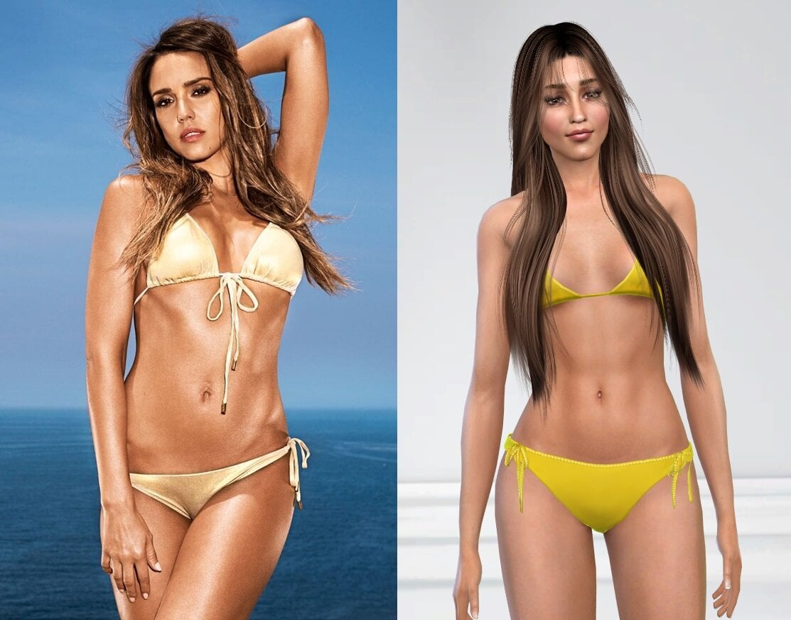 Actress Jessica Alba Sim!