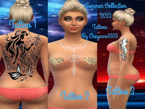 More information about "Summer Collection Set 1: Random: Mermaid Tattoos Set 1"