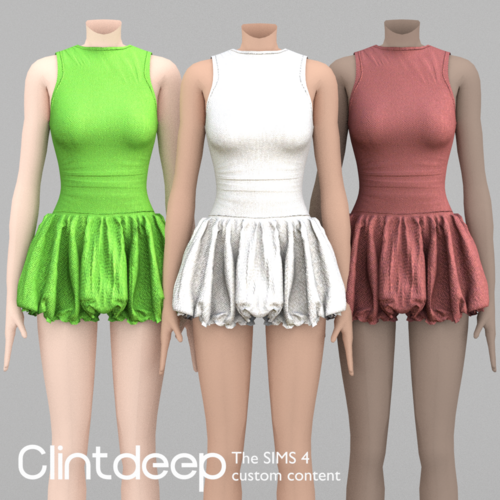 More information about "Clintdeep TS4 CC Olivia Mini Dress"