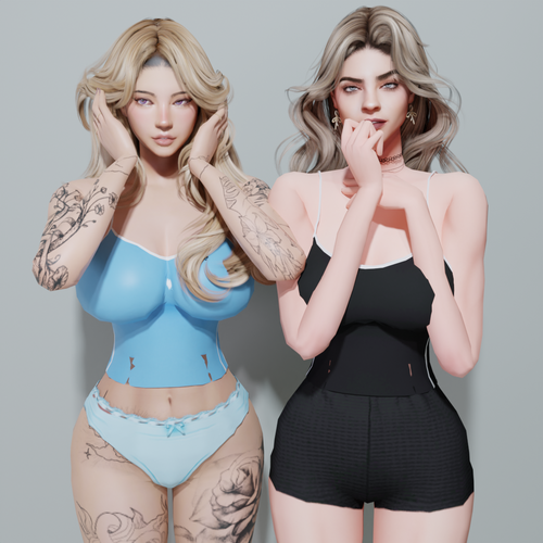 More information about "Victoria Secret Cara Delevinge and Hot Babe Brooklyn Blue"