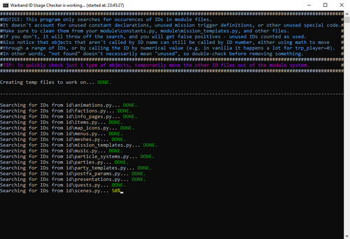 More information about "Warband ID Usage Checker"
