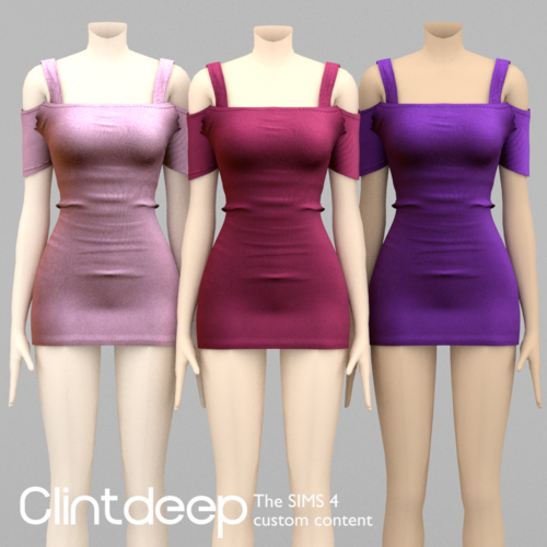 More information about "Clintdeep TS4 CC Brianna Mini Dress"