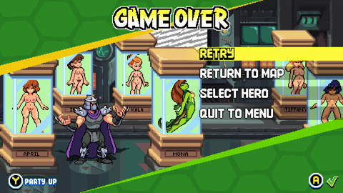 Teenage Mutant Ninja Turutles: Shredder's Revenge Game Over 'Trophy Room' Mod