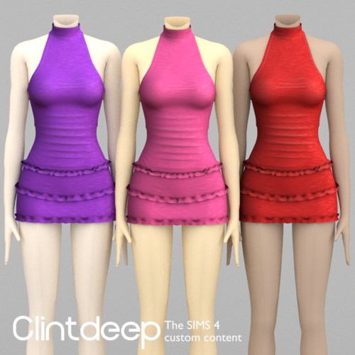 More information about "Clintdeep TS4 CC Lisa Halter Mini Dress"
