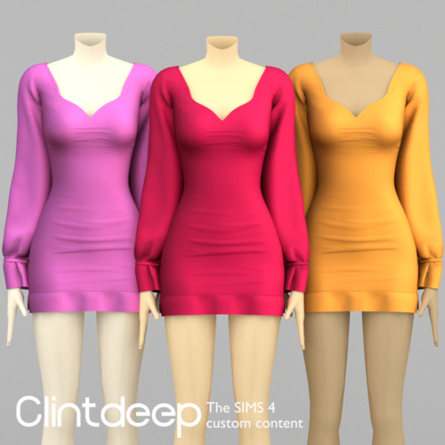 More information about "Clintdeep TS4 CC Mia Mini Dress"