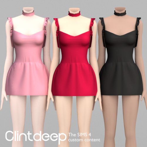 More information about "Clintdeep TS4 CC Reyya Mini Dress"