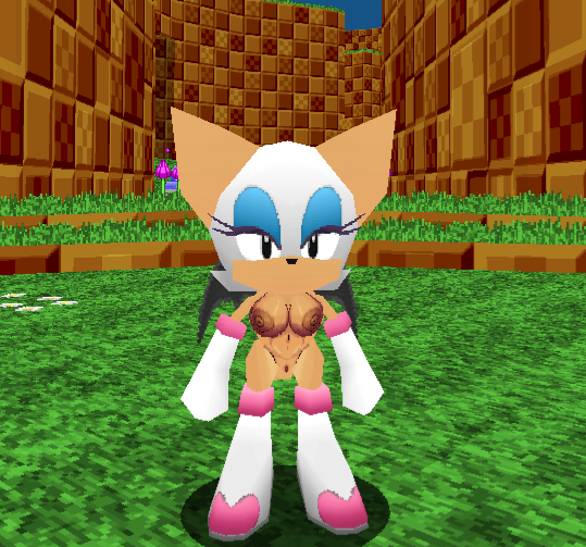 Nude Rouge the bat in Srb2