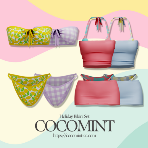 More information about "[cocomint] Holiday Bikini Set_Undressable"