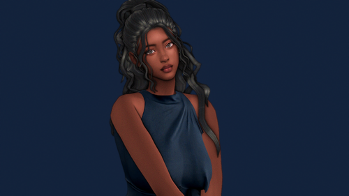 More information about "indigo dress girl"