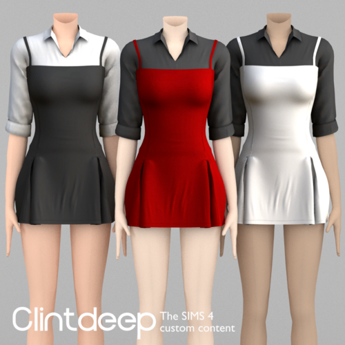 More information about "Clintdeep TS4 CC Jessica Outfit"