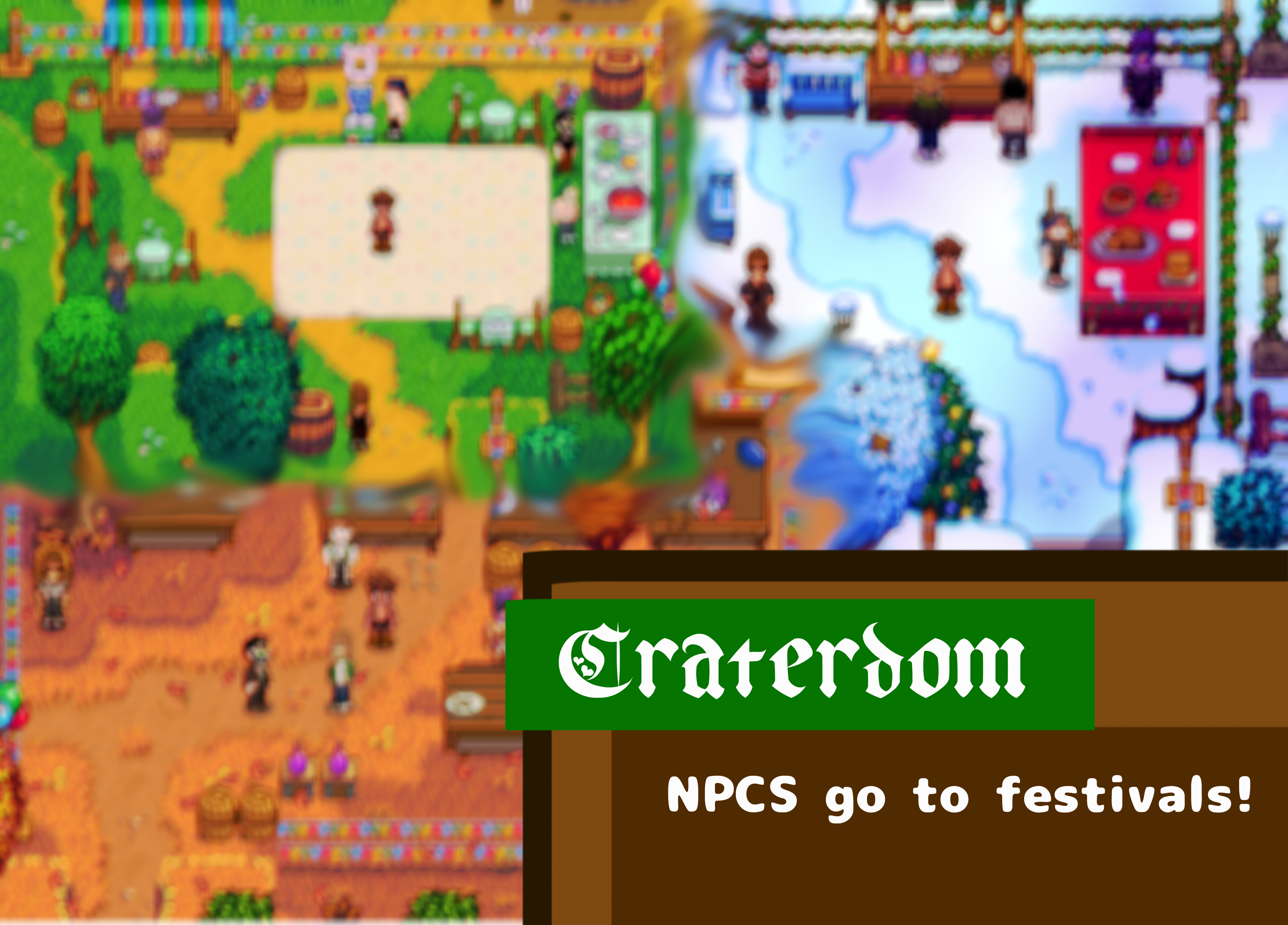Craterdom NPCs go to festivals!