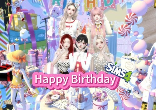 More information about "Birthday-doriko (ドリコ)/初音ミク Cover dance Sims 4 dance animation cover DL"