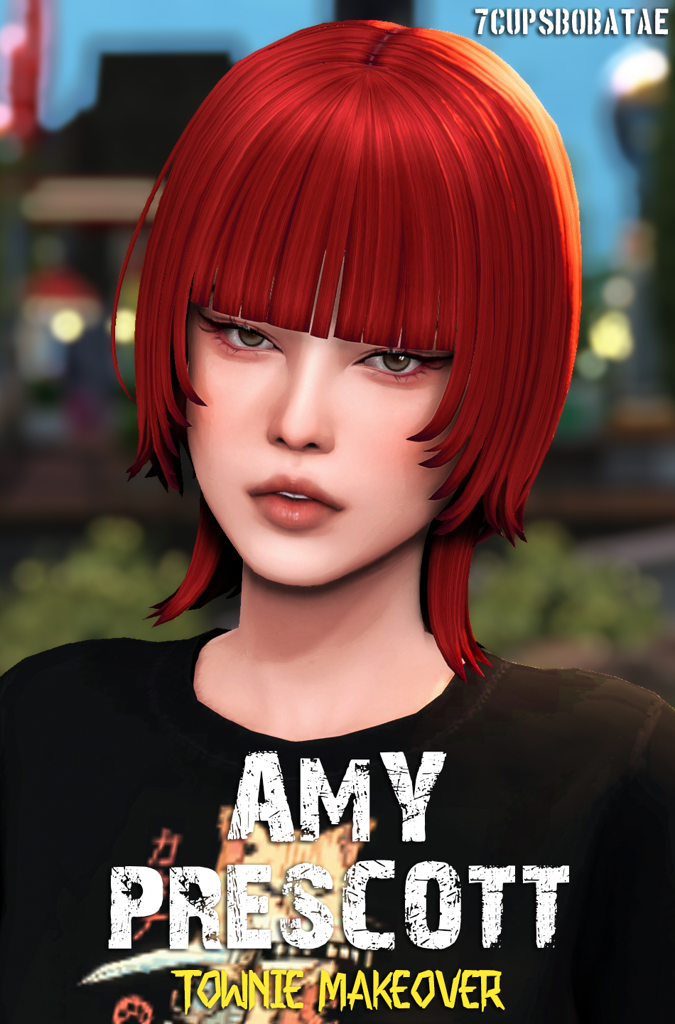 7Cupsbobatae - Amy Prescott Townie Makeover Sim Download