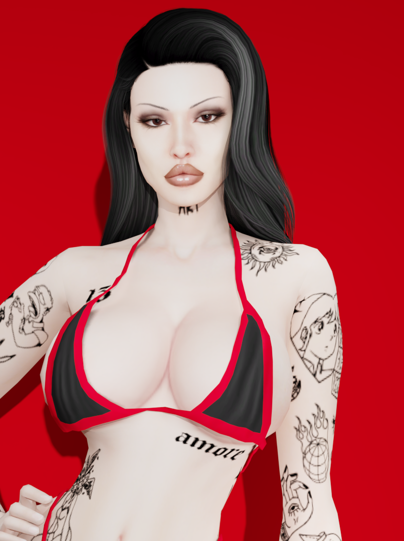 Busty goth Sara