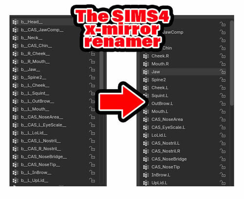 More information about "[wip]Blender add-on to rename Sims 4 weights/bones for X-mirror editing"
