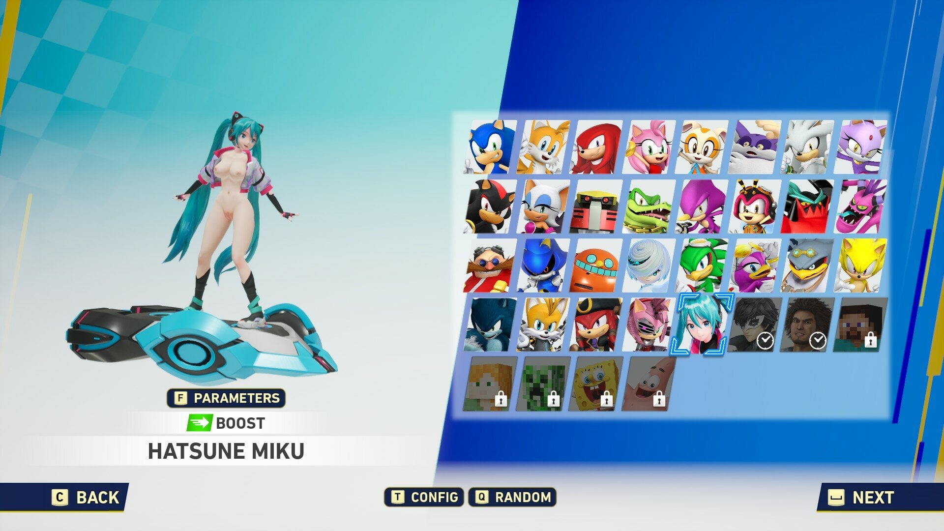 Miku nude jacket no panties