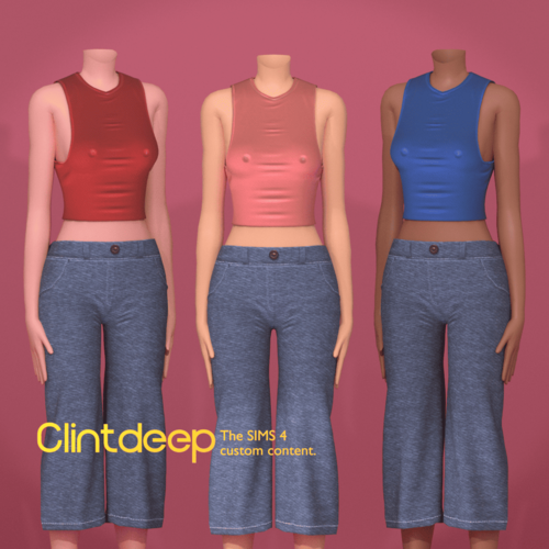 More information about "Clintdeep TS4 CC Carolina Outfit"