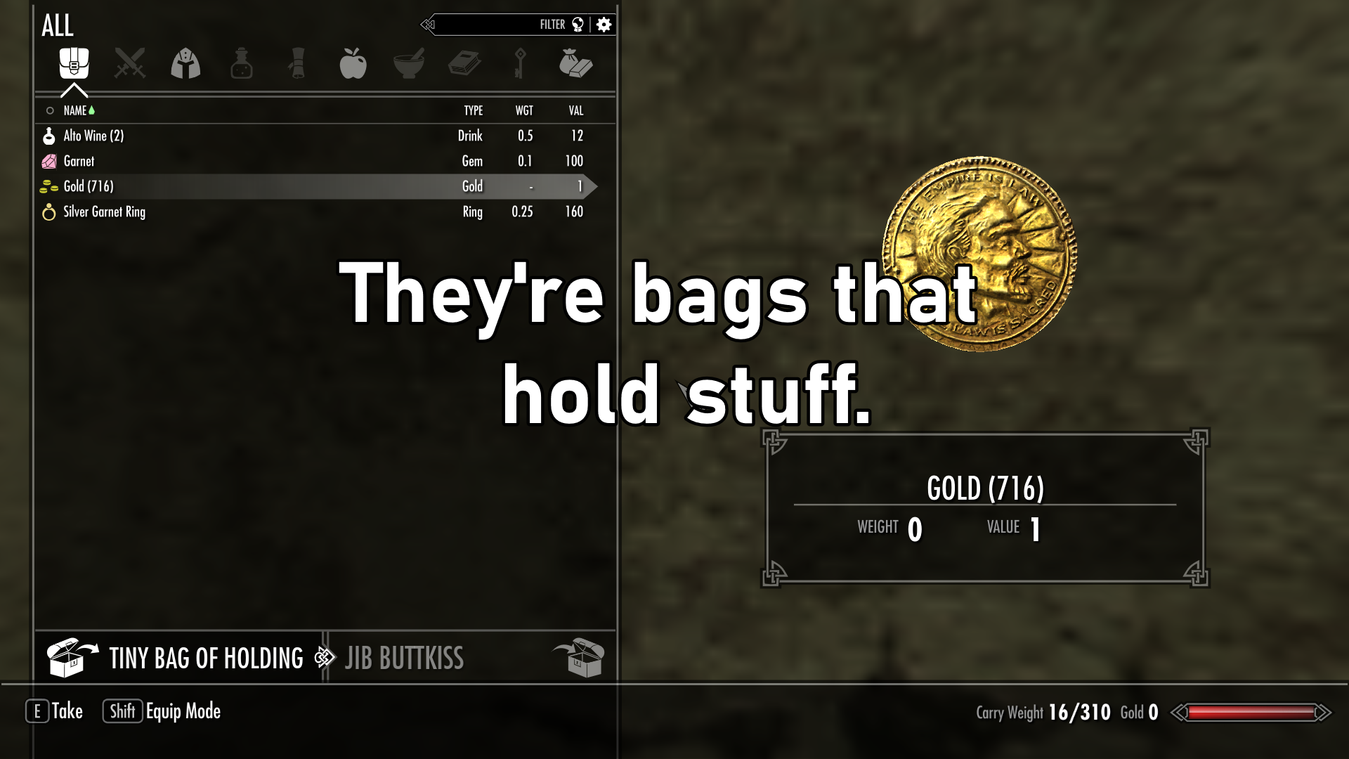 Basic Bags of Holding