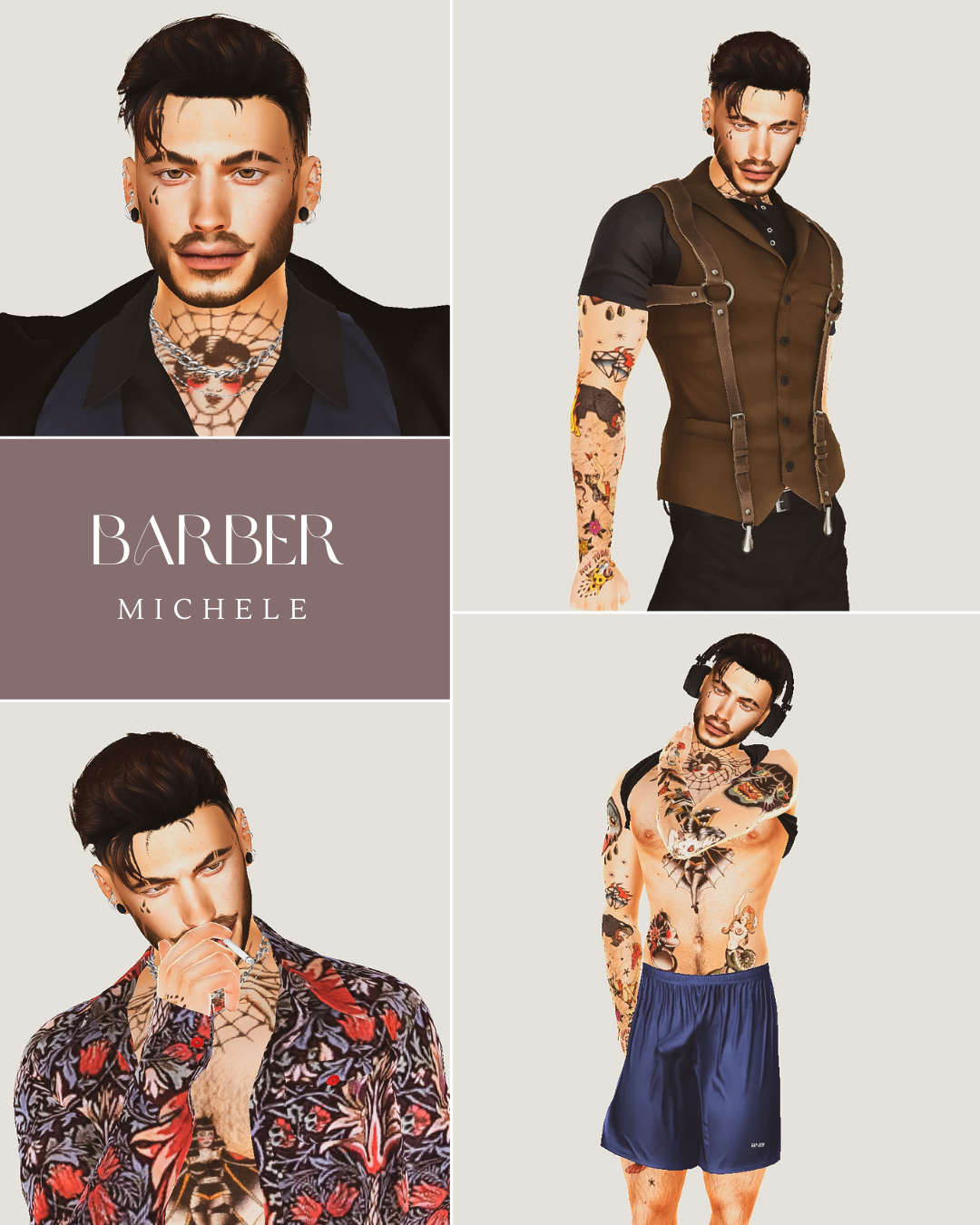 ｡+.｡Barber Michele｡+.｡