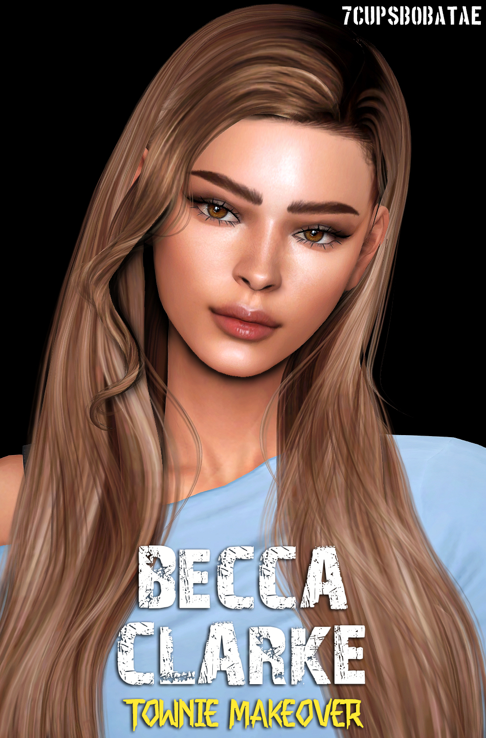 7Cupsbobatae - Becca Clarke Townie Makeover Sim Download