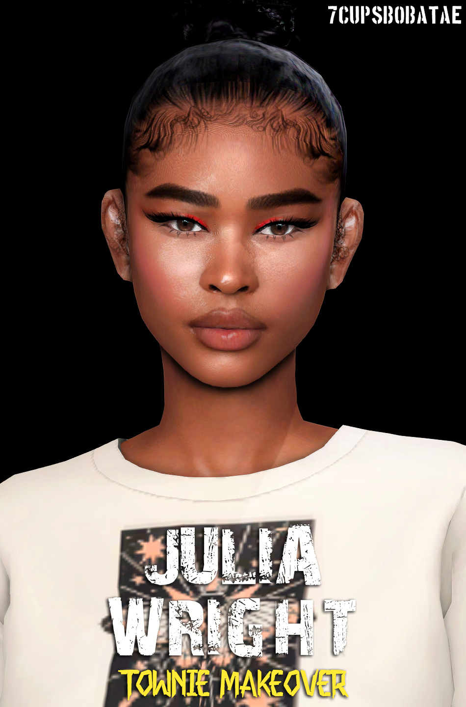 7Cupsbobatae - Julia Wright Townie Makeover Sim Download