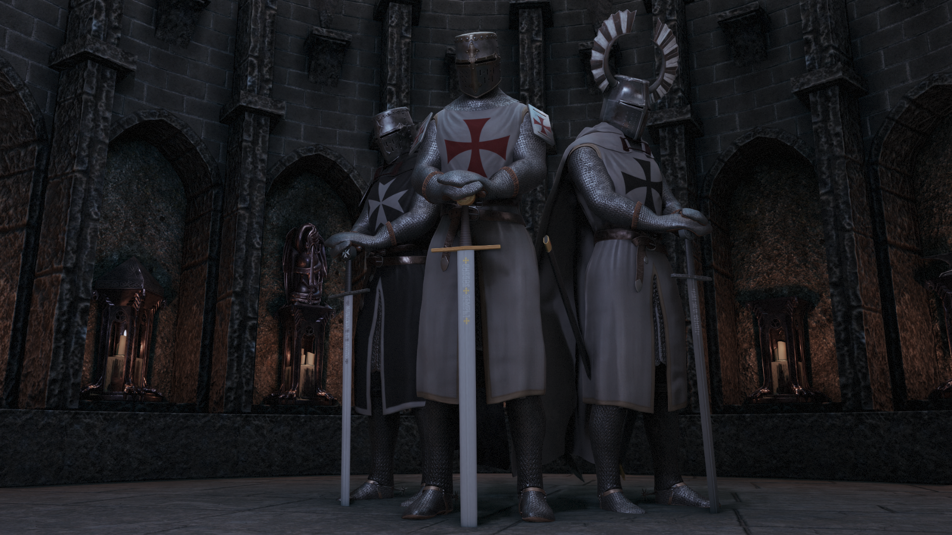 DEUS VULT (PBR Support)+ Stendarr, Dawnguard Replacer Addon)